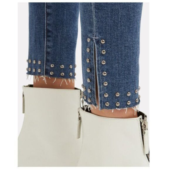 FRAME Le High Studded Skinny Jeans - 25 - Picture 12 of 16